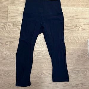 Navy lululemon align crop legging